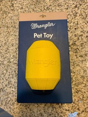 Wrangler Yellow Rubber Pet Toy